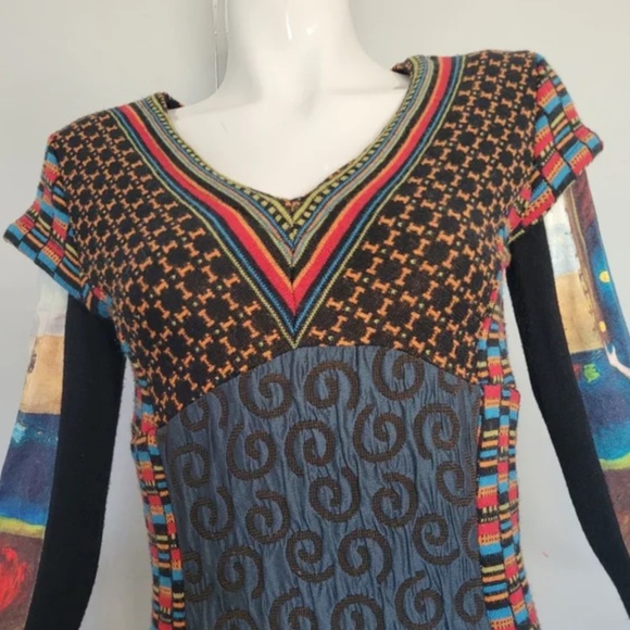 Aventure Des Toiles Sweater Dress with Circus Sleeves, VGUC, Size 4 - Picture 2 of 5